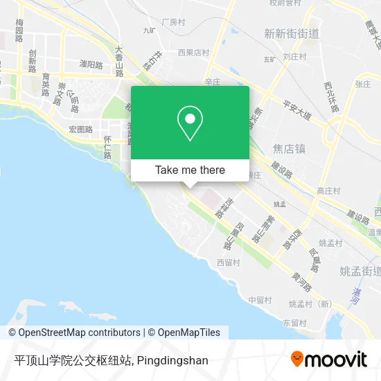 平顶山学院公交枢纽站 map