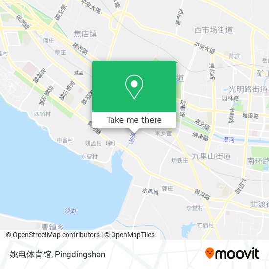 姚电体育馆 map