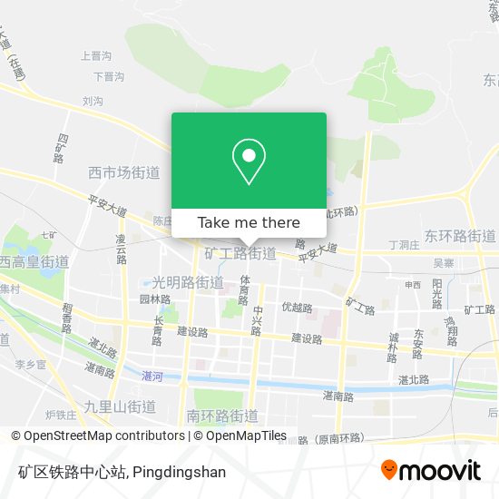 矿区铁路中心站 map