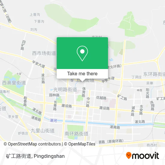 矿工路街道 map