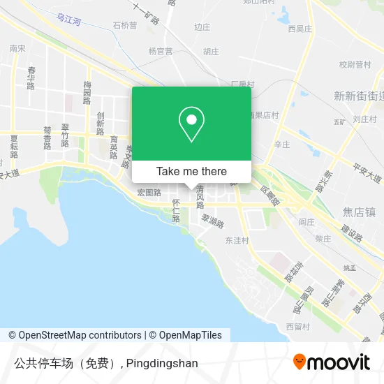 公共停车场（免费） map