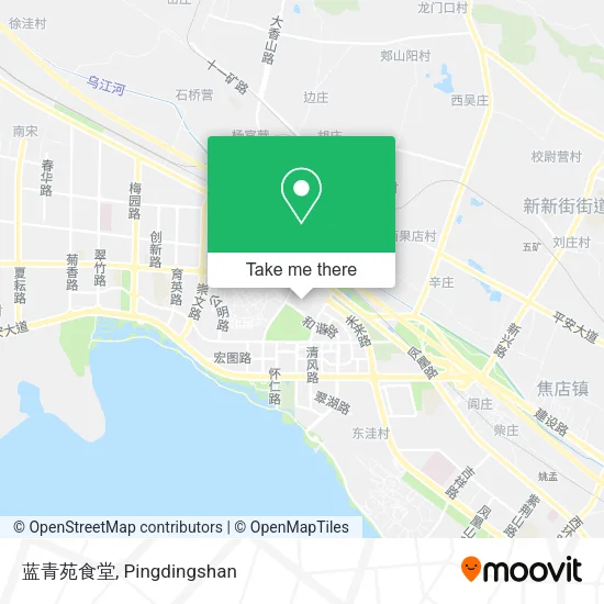 蓝青苑食堂 map