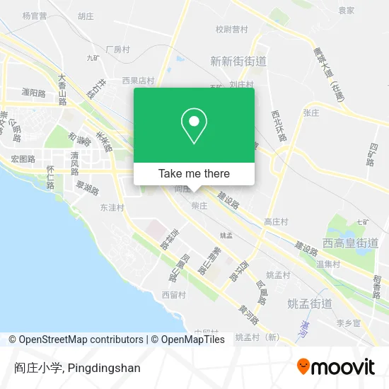 阎庄小学 map
