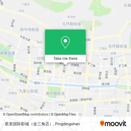 星美国际影城（金三角店） map