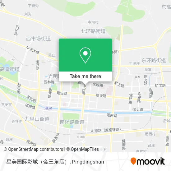 星美国际影城（金三角店） map