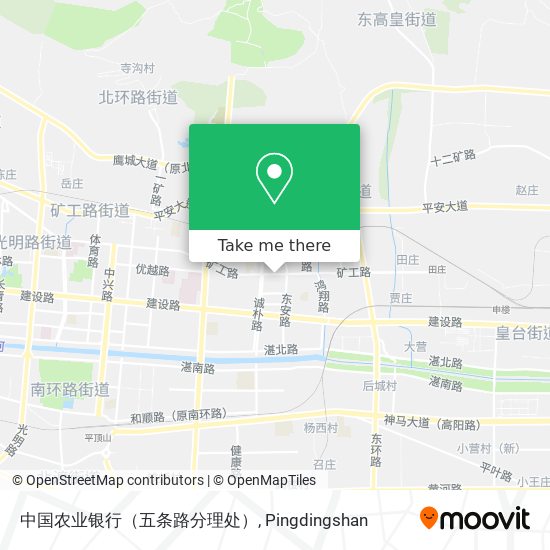 中国农业银行（五条路分理处） map