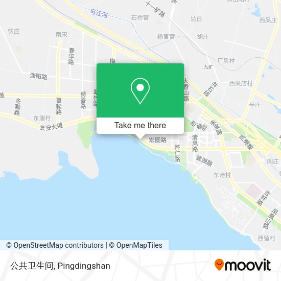 公共卫生间 map