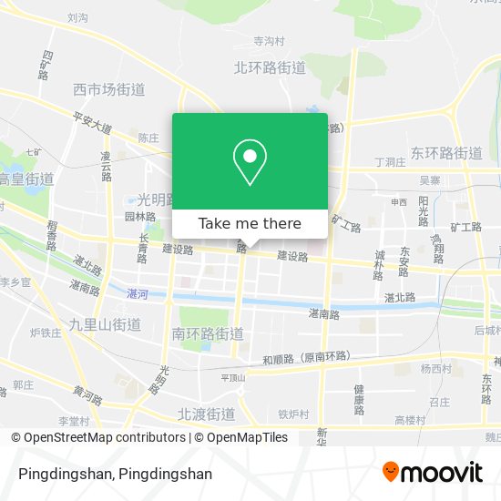 Pingdingshan map