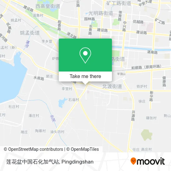 莲花盆中国石化加气站 map