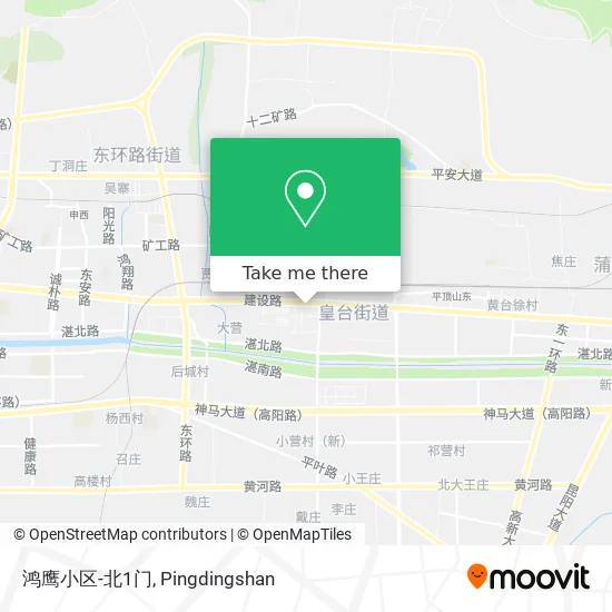 鸿鹰小区-北1门 map