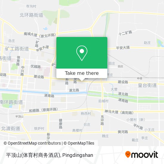 平顶山(体育村商务酒店) map