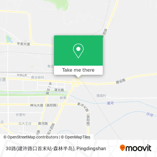 30路(建许路口首末站-森林半岛) map
