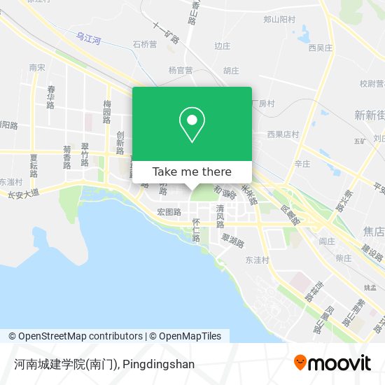 河南城建学院(南门) map