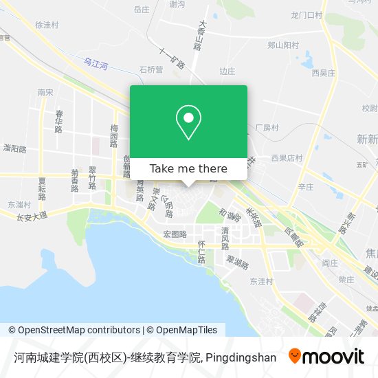 河南城建学院(西校区)-继续教育学院 map