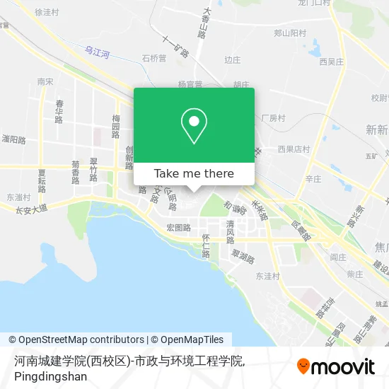 河南城建学院(西校区)-市政与环境工程学院 map
