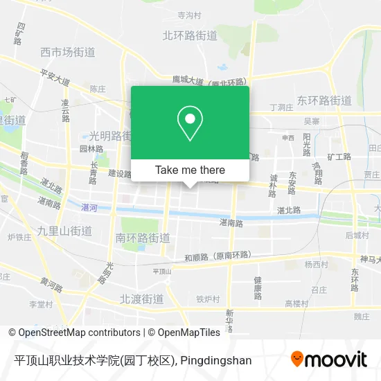 平顶山职业技术学院(园丁校区) map