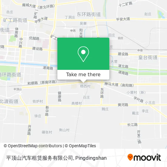 平顶山汽车租赁服务有限公司 map