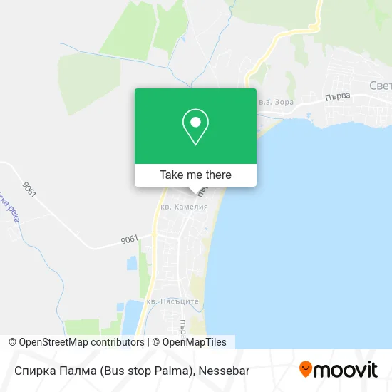 Карта Спирка Палма (Bus stop Palma)