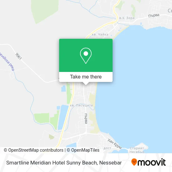 Карта Smartline Meridian Hotel Sunny Beach