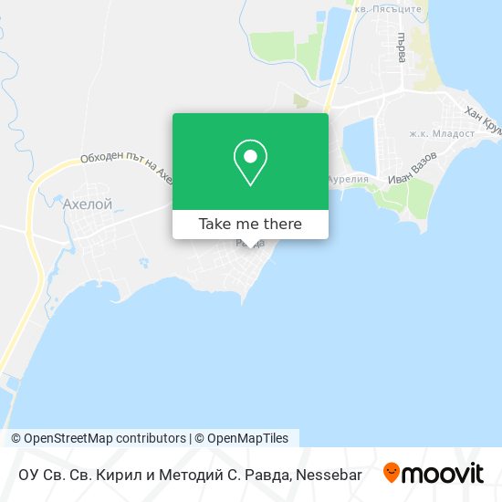 ОУ Св. Св. Кирил и Методий С. Равда map