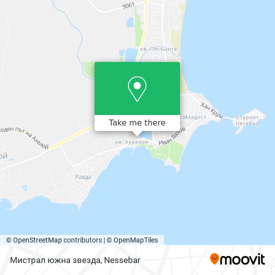 Мистрал южна звезда map
