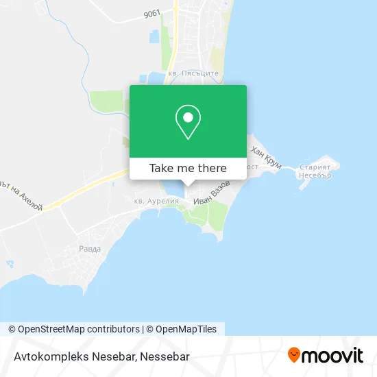 Карта Avtokompleks Nesebar