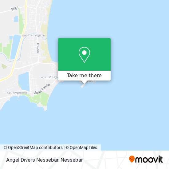 Angel Divers Nessebar map