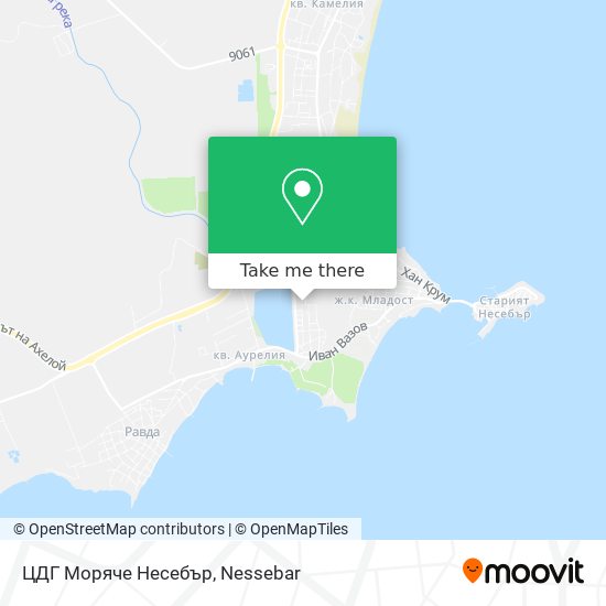 ЦДГ Моряче Несебър map