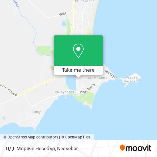 Карта ЦДГ Моряче Несебър