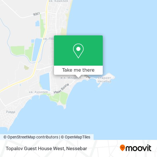 Topalov Guest House West map