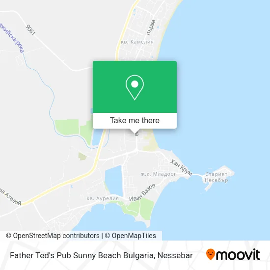 Карта Father Ted's Pub Sunny Beach Bulgaria