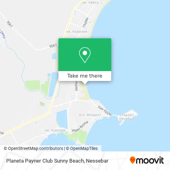 Карта Planeta Payner Club Sunny Beach