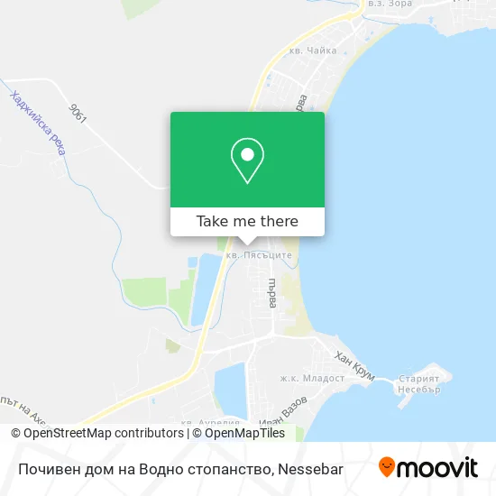 Карта Почивен дом на Водно стопанство