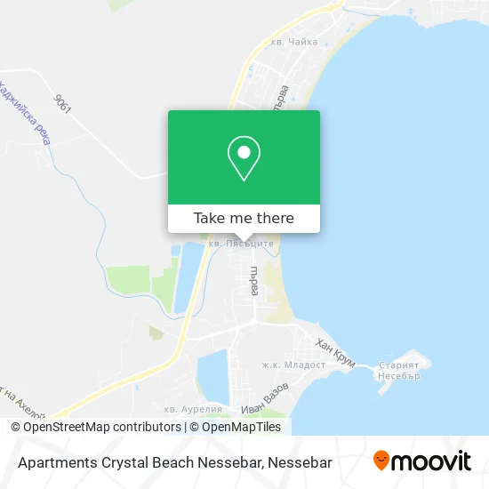 Карта Apartments Crystal Beach Nessebar