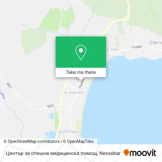 Карта Център за спешна медицинска помощ