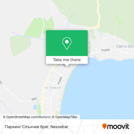 Паркинг Слънчев бряг map
