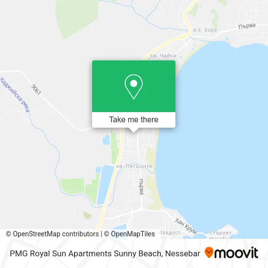 Карта PMG Royal Sun Apartments Sunny Beach