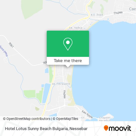 Hotel Lotus Sunny Beach Bulgaria map