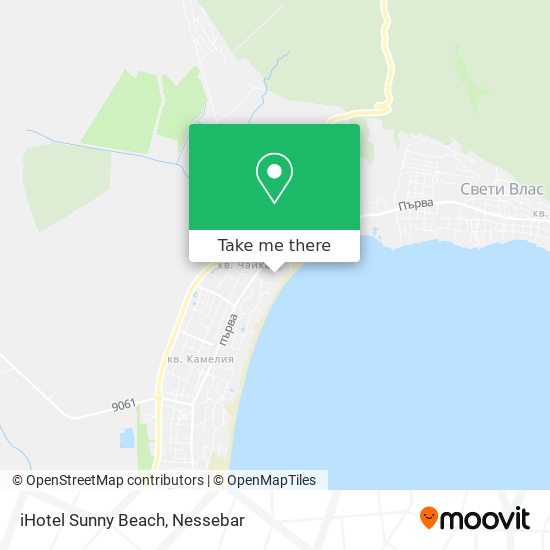 iHotel Sunny Beach map