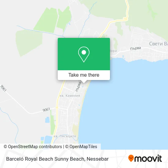 Карта Barceló Royal Beach Sunny Beach