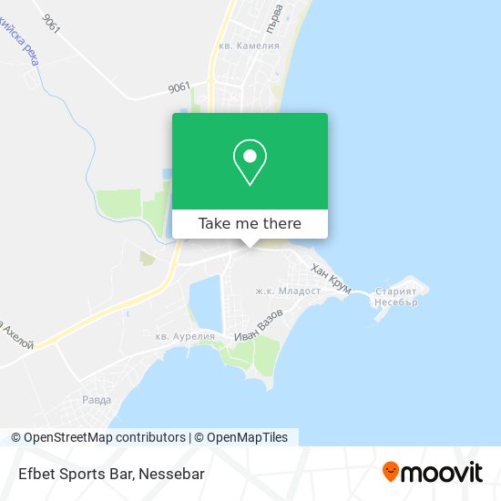 Efbet Sports Bar map