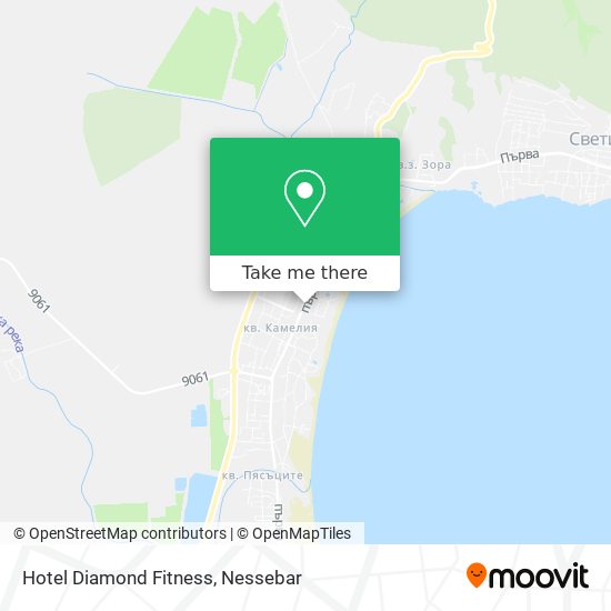 Hotel Diamond Fitness map