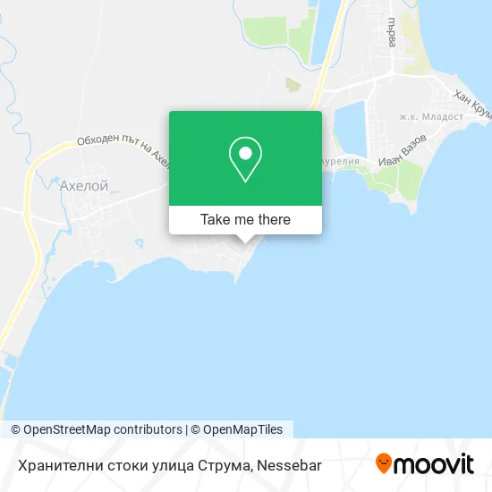 Хранителни стоки улица Струма map
