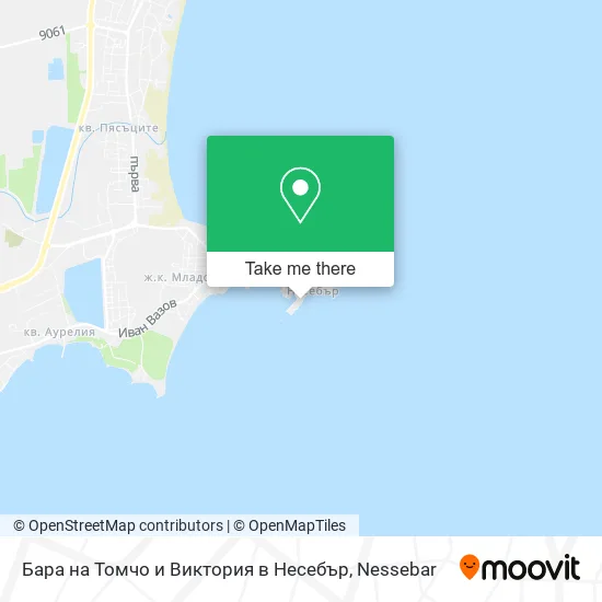 Бара на Томчо и Виктория в Несебър map
