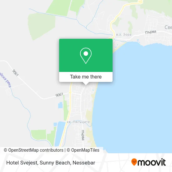 Карта Hotel Svejest, Sunny Beach