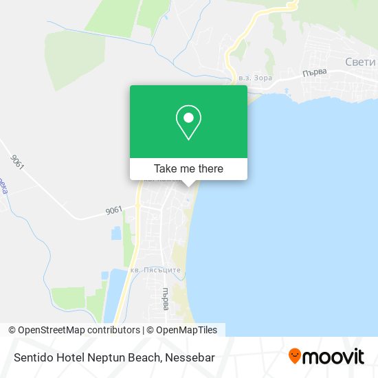 Sentido Hotel Neptun Beach map