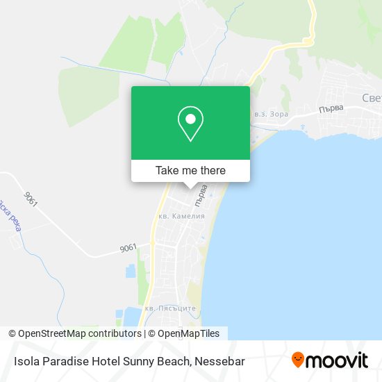 Isola Paradise Hotel Sunny Beach map