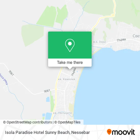 Карта Isola Paradise Hotel Sunny Beach