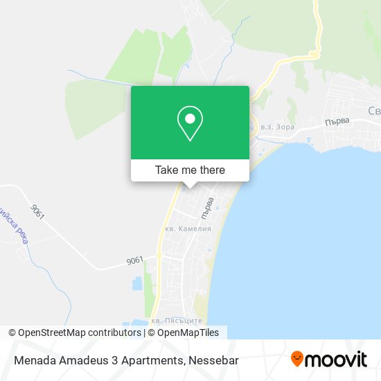 Menada Amadeus 3 Apartments map