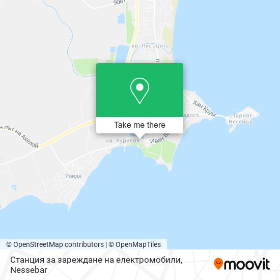 Станция за зареждане на електромобили map